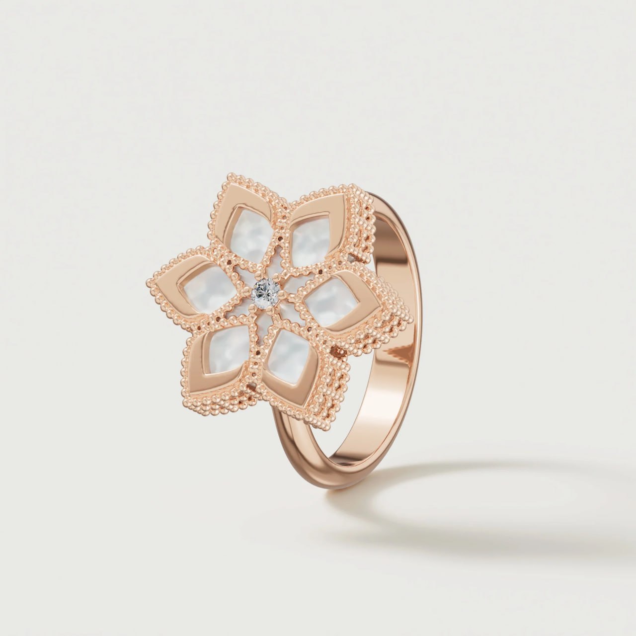 Di Mare Diamond Ring in 18K Rose Gold - Entry Set