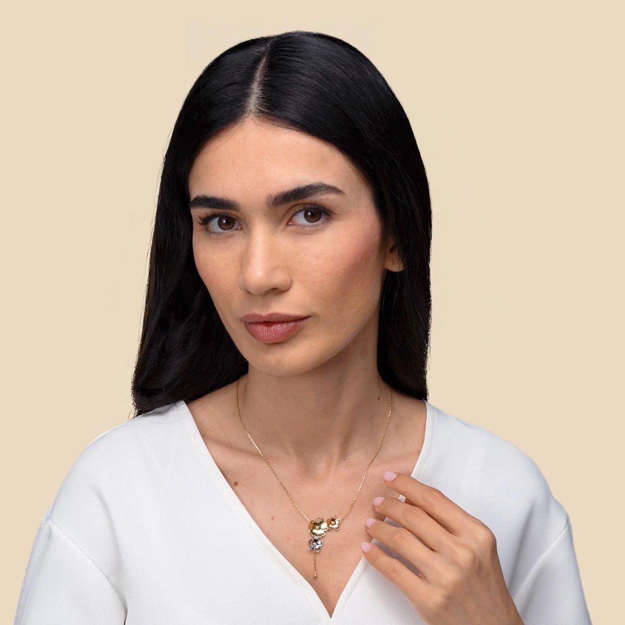 Canna Necklace in 18K Gold - Entry Set