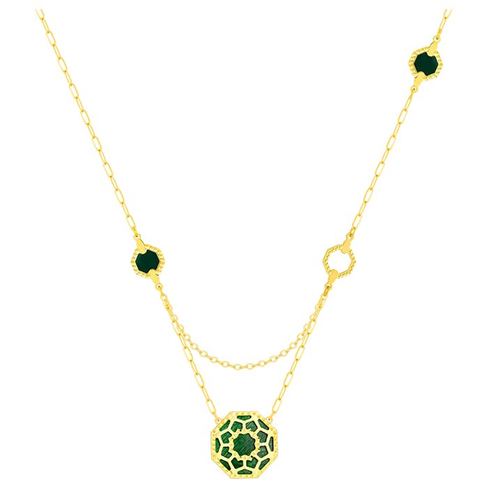 Marrakech Reversible Necklace in 18K Yellow Goldr - Entry Set