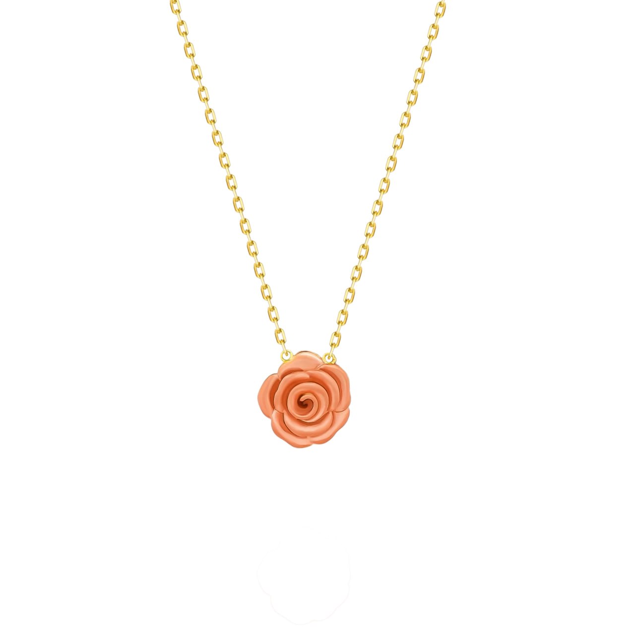 Rose Necklace in 18K Yellow & Rose Gold - Entry Set