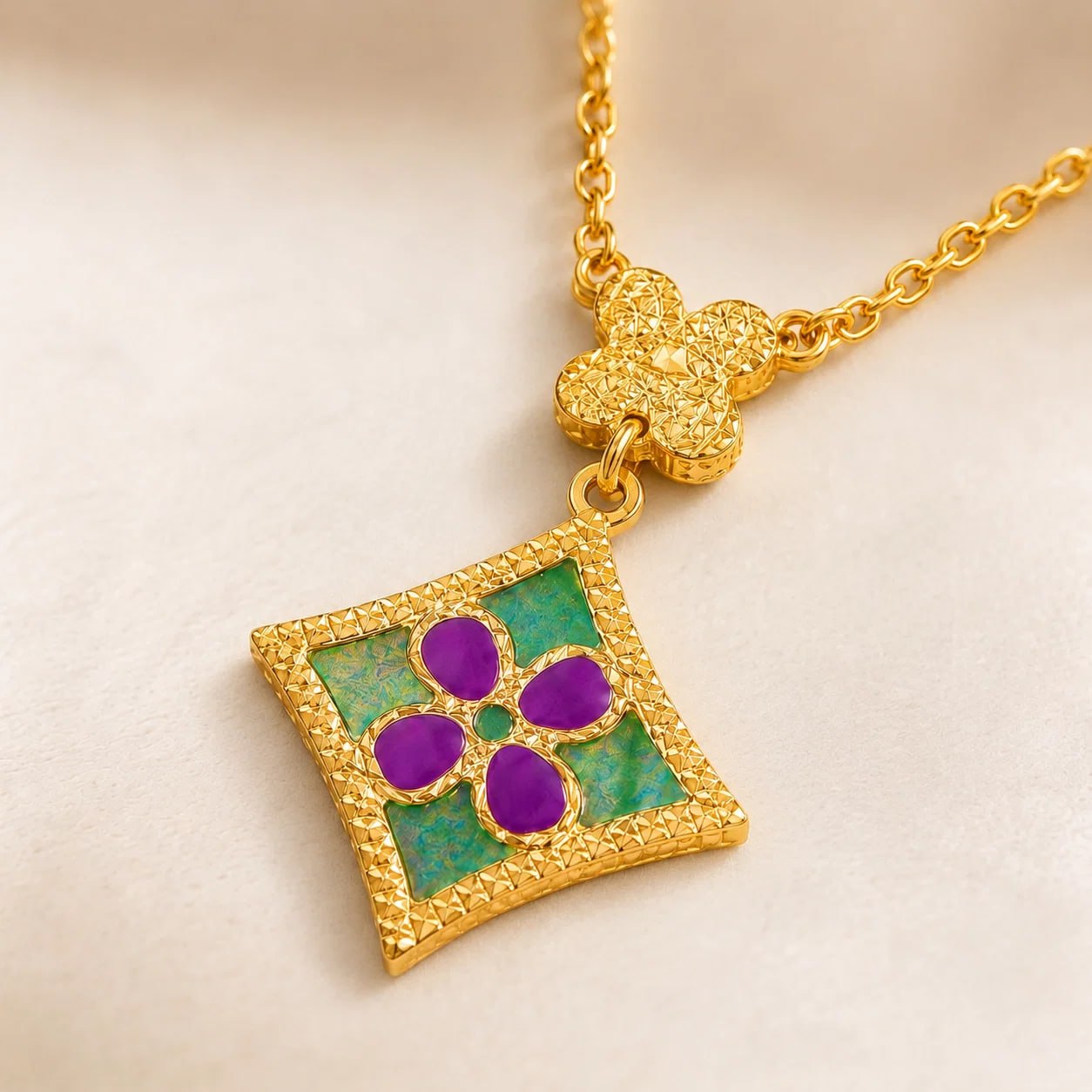 Marrakech Reversible Necklace in 18K Yellow Gold - Entry Set