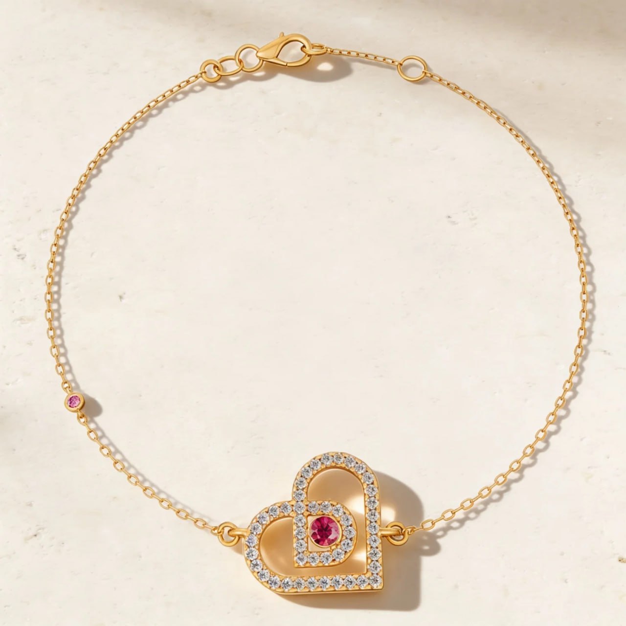 Lbd 2025 Diamond Bracelet in 18K Rose Gold & Ruby - Trial Set