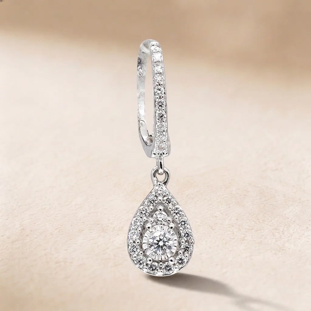 Hoops Earring in 18K White Gold - Trial Set