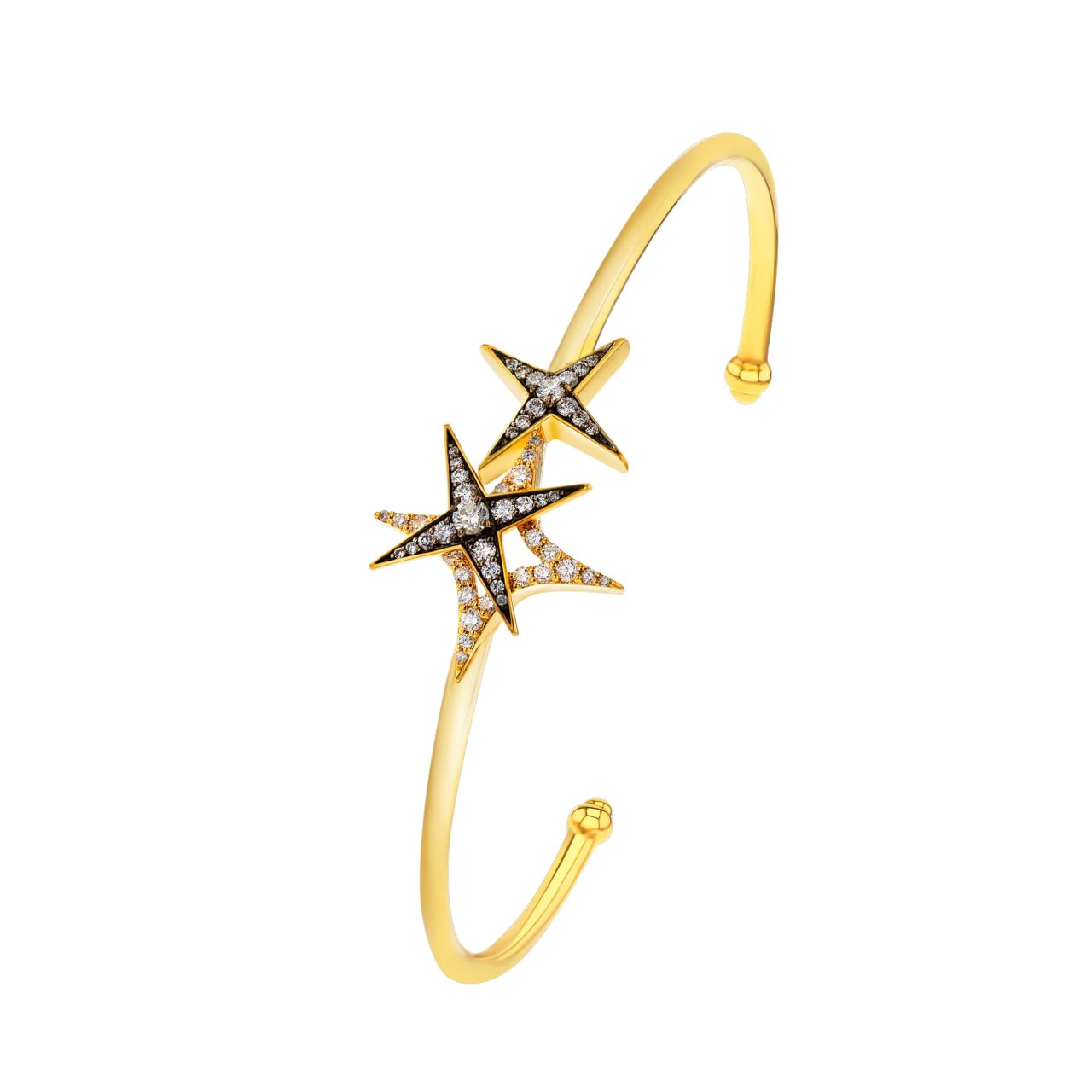 Limelight Diamond Bangle in 18K Yellow Gold