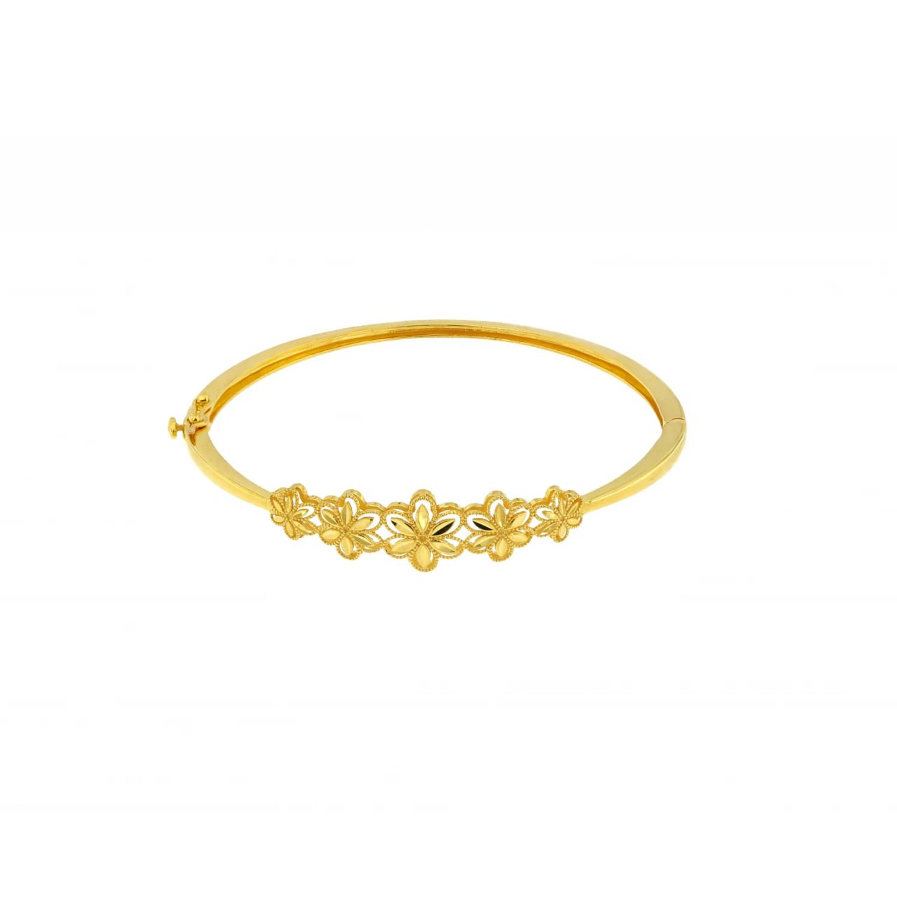 Floret Bangle in 21K Yellow Gold - Trial Set