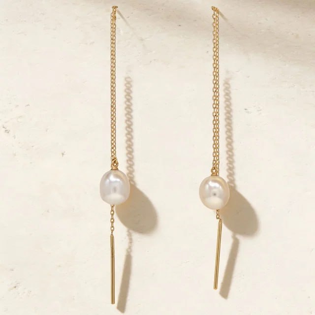 Jolie Pearl Earring in 18K Yellow Gold - Final Set