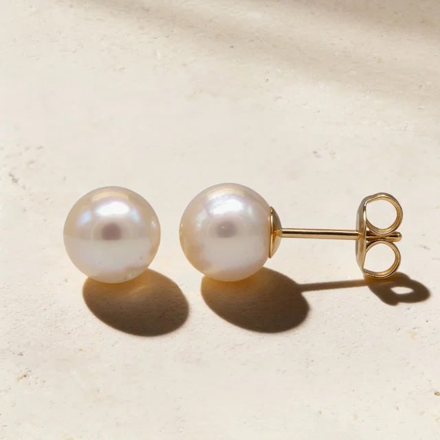 OGL Pearl Earring in 18K Yellow Gold - Final Set
