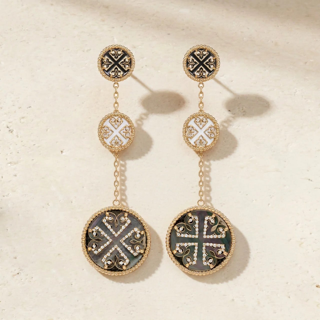 Illusion Diamond Earring in 18K White Gold - Final Set